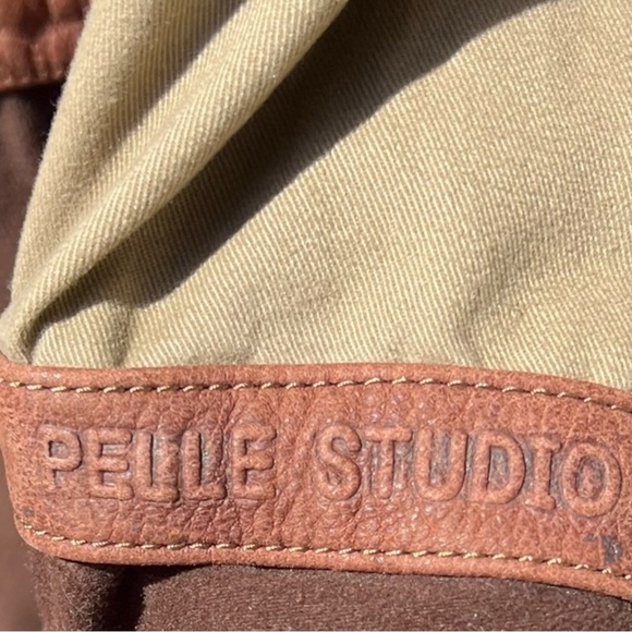 🌻VINTAGE Wilson's Leather x Pelle Studio HEAVYWEIGHT Brown Leather Jacket XXL - Picture 11 of 14